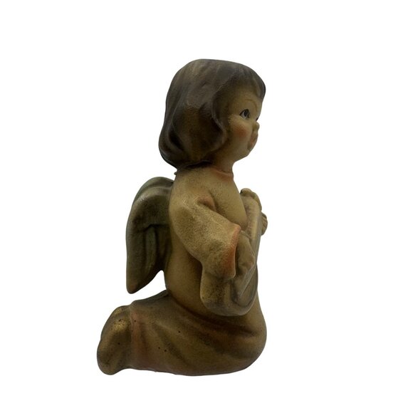 Vintage Ceramic Angel Figurine With Mandolin - Picture 4 of 5